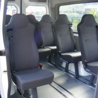 Sicom 2 Zentralfuss Festeinbau auf Aluboden in MB Sprinter