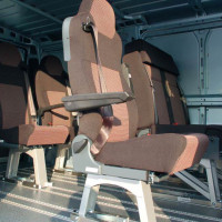 Sicom2 auf EasyLeg mit externern Dreheinheit auf Aluboden in Fiat Ducato 2