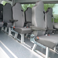 Sicom2 auf EasyLeg in Mercedes Sprinter mit Gepaeckablage