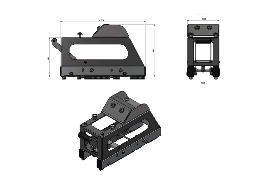Technische Zeichnung FastEntry 190 mm