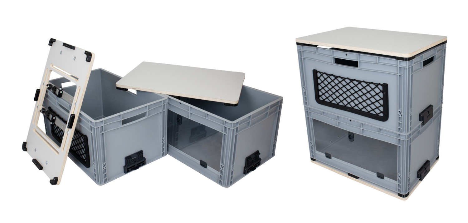 BoxPort Table Front mit Gepäcknetz BoxPort Table Front mit Gepäcknetz